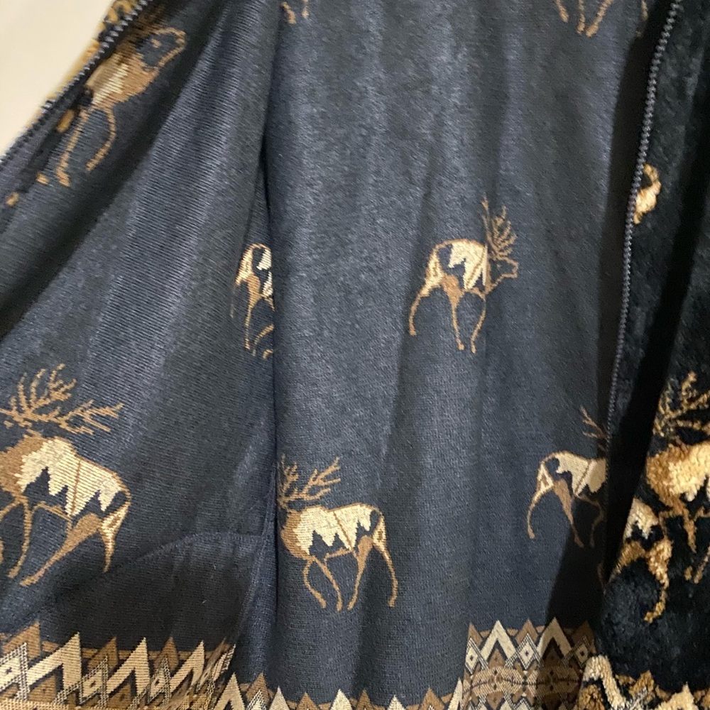 Vintage 90s Fleece/Cozy Animal/wildlife Zippered Jacket/Coat SOLD****** - Picture 7 of 8
